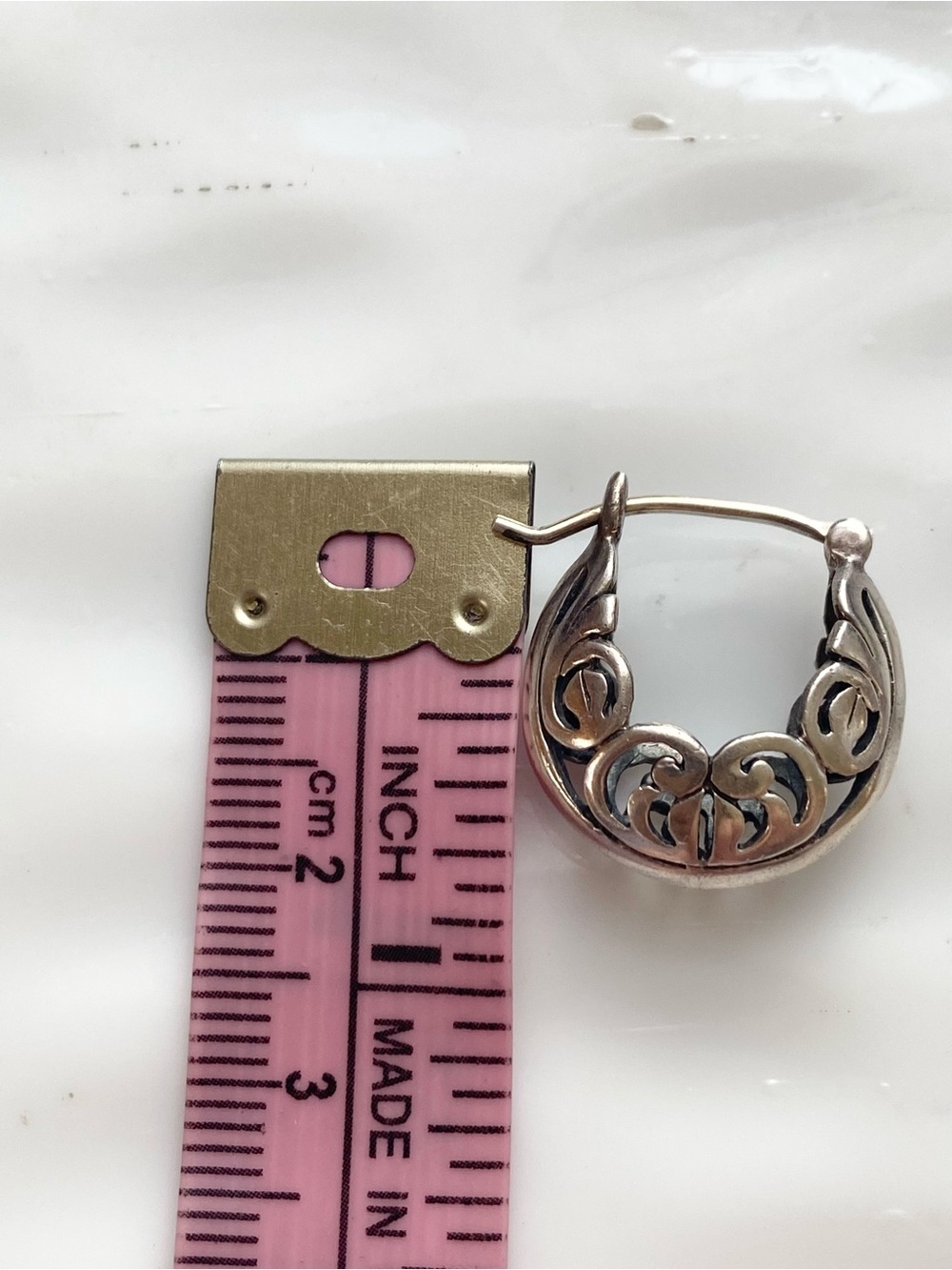 Silpada Sterling Silver Filigree Hoop Earrings P1126 Silpada Vintage 2006 - Picture 6 of 8